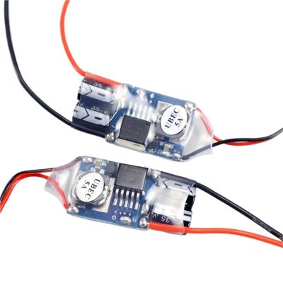 2 Pieces UBEC 5V- 5A BEC Lowest RF Noise Full Shielding Anti-Interference Switch Regulator for RC Multirotor Drone distintivo
