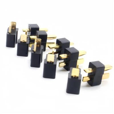 5/10 Pairs of T-Type Plug and Socket connectors, Various Specifications Suitable for Remote Control Lithium Batteries distintivo(5Pair T- Plug Black)