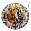 10-Inch Metal Wind Spinner Small Woodpecker 3D Bird Wind Spinner, Unique Metal Hanging Kinetic Wind Sculpture Ornament Gifts for Women Yard Art Garden Patio Lawn Indoor Outdoor Decor (1) view 1