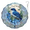 10-Inch Metal Wind Spinner Blue Jay 3D Bird Wind Spinner, Unique Metal Hanging Kinetic Wind Sculpture Ornament Gifts for Women Yard Art Garden Patio Lawn Indoor Outdoor Decor view 1