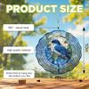 10-Inch Metal Wind Spinner Blue Jay 3D Bird Wind Spinner, Unique Metal Hanging Kinetic Wind Sculpture Ornament Gifts for Women Yard Art Garden Patio Lawn Indoor Outdoor Decor view 3
