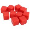 POENVFPO 16mm Write On Dice Set for Math Teaching, Durable DIY Cubes Game for Classroom Home Use, Plastic Material (Red) view 2