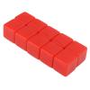 POENVFPO 16mm Write On Dice Set for Math Teaching, Durable DIY Cubes Game for Classroom Home Use, Plastic Material (Red) view 4
