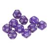 POENVFPO 12 Sided Dice Set Clear Numbers Prevent Oxidation Dice for Game Teaching, 40pcs Polyhedral for Interactive Games and School Supplies (Purple) view 3