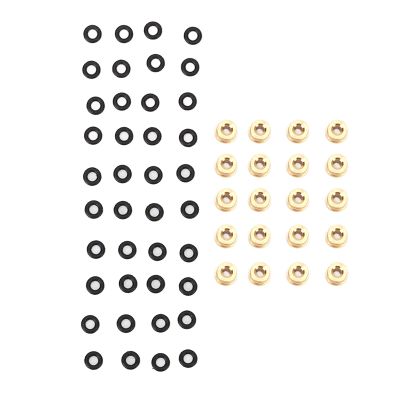 POENVFPO Stable Performance Brass RC Shock Damper Ball Joint with Rubber O - 20 Pcs Ball Head for Axial SCX24