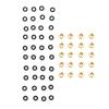 POENVFPO Stable Performance Brass RC Shock Damper Ball Joint with Rubber O - 20 Pcs Ball Head for Axial SCX24 view 1