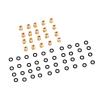 POENVFPO Stable Performance Brass RC Shock Damper Ball Joint with Rubber O - 20 Pcs Ball Head for Axial SCX24 view 2