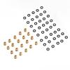 POENVFPO Stable Performance Brass RC Shock Damper Ball Joint with Rubber O - 20 Pcs Ball Head for Axial SCX24 view 3