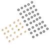 POENVFPO Stable Performance Brass RC Shock Damper Ball Joint with Rubber O - 20 Pcs Ball Head for Axial SCX24 view 4
