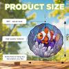 10-Inch Metal Wind Spinner Clownfish 3D Marine Life Wind Spinner, Unique Metal Hanging Kinetic Wind Sculpture Ornament Gifts for Women Yard Art Garden Patio Lawn Indoor Outdoor Decor (1) view 3