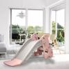 POENVFPO Kids Indoor Sliding Slide Durable Toddler Climber Play Slide for Children, Safe 2 Stairs Toy for Home Play Area (Pink Grey) view 1