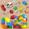 Magical Track Car Toys,Flexible Car Track Magical Train Set,DIY Race Car Track Building Kits with Train and Traffic Signs,for 4-8 Year Old Boy Toys Boys Girls Birthday Party Gifts (118-PCS) view 4