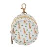 Giraffes Plants White Print Pacifier Holder Case for Diaper Bag Portable Travel Pacifier Storage Case with Clip Pacifier Case Bag for Baby Girls Boys Outdoor Purse view 1