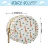 Giraffes Plants White Print Pacifier Holder Case for Diaper Bag Portable Travel Pacifier Storage Case with Clip Pacifier Case Bag for Baby Girls Boys Outdoor Purse view 3