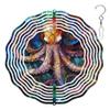 10-Inch Metal Wind Spinner Octopus 3D Marine Life Wind Spinner, Unique Metal Hanging Kinetic Wind Sculpture Ornament Gifts for Women Yard Art Garden Patio Lawn Indoor Outdoor Decor view 1