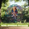 10-Inch Metal Wind Spinner Octopus 3D Marine Life Wind Spinner, Unique Metal Hanging Kinetic Wind Sculpture Ornament Gifts for Women Yard Art Garden Patio Lawn Indoor Outdoor Decor view 4