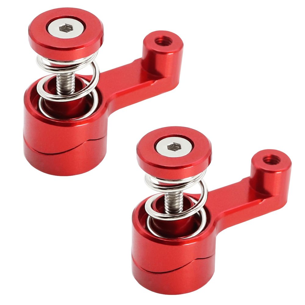 21T Aluminum Servo Saver Assembly Servo Arms Set for M-JX 14210 14209 14702B 14702C Monster Trucks RC Car Upgrade Part(Red 2pcs)