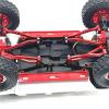 for WPL 1/16 C64 RC Car Parts Metal Upgraded Pedal Wheel Hub Pull Rod Suspension Frame Rudder Base Set(Red) view 3