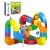 Magical Track Racing Set, a Flexible and Variable Train Track, a DIY Race Track Building Kit, Including Trains and Traffic Signs, Making it an Ideal Gift for Birthday and Everyday Fun(81pcs)