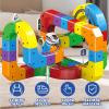 Magical Track Racing Set, a Flexible and Variable Train Track, a DIY Race Track Building Kit, Including Trains and Traffic Signs, Making it an Ideal Gift for Birthday and Everyday Fun(81pcs) view 3