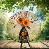 10-Inch Metal Wind Spinner Black-Eyed Susan in Vase 3D Floral Wind Spinner, Unique Metal Hanging Kinetic Wind Sculpture Ornament Gifts for Women Yard Art Garden Patio Lawn Indoor Outdoor Decor view 2