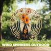10-Inch Metal Wind Spinner Black-Eyed Susan in Vase 3D Floral Wind Spinner, Unique Metal Hanging Kinetic Wind Sculpture Ornament Gifts for Women Yard Art Garden Patio Lawn Indoor Outdoor Decor view 4