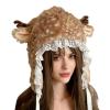 Animal Hats for Adults - Antler Print Cosplay Headwear, Super Soft Warm Winter Hat, Comfortable Daily Wear Cap | Festive Holiday Party Favors view 1