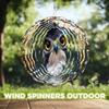 10-Inch Metal Wind Spinner Owl with Golden Eyes 3D Bird Wind Spinner, Unique Metal Hanging Kinetic Wind Sculpture Ornament Gifts for Women Yard Art Garden Patio Lawn Indoor Outdoor Decor view 4