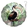 10-Inch Metal Wind Spinner Hornbill on Branch 3D Bird Wind Spinner, Unique Metal Hanging Kinetic Wind Sculpture Ornament Gifts for Women Yard Art Garden Patio Lawn Indoor Outdoor Decor view 1