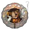 10-Inch Metal Wind Spinner Fairy Feeds White Rabbit in Mushroom 3DWind Spinner, Unique Metal Hanging Kinetic Wind Sculpture Ornament Yard Art Garden Patio Lawn Indoor Outdoor Decor view 1