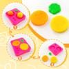 iShyan Dough Play Tools for Kids,84pcs Basic Dough Play Toys Includes Cutters,Roller,Rolling Pins,Safety Scissors,Plastic Knife,Fruit Vegetable Molds,Kitchen Tools view 3
