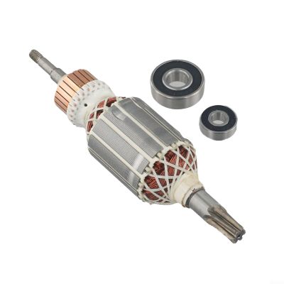 Electric Hammer Motor Armature Rotor for ROTOR HR4001C HR4010C HR4011C - 513633-7, 3-Pack for Bearings