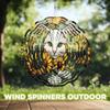 10-Inch Metal Wind Spinner Cat and Sunflowers 3D Pet Wind Spinner, Unique Metal Hanging Kinetic Wind Sculpture Ornament Gifts for Women Yard Art Garden Patio Lawn Indoor Outdoor Decor view 4