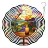 10-Inch Metal Wind Spinner Lit Candle Under Glowing Moon 3D Wind Spinner, Unique Metal Hanging Kinetic Wind Sculpture Ornament Gifts for Women Yard Art Garden Patio Lawn Indoor Outdoor Decor view 1
