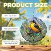 10-Inch Metal Wind Spinner Black-and-Yellow Grosbeak 3D Bird Wind Spinner, Unique Metal Hanging Kinetic Wind Sculpture Ornament Gifts for Women Yard Art Garden Patio Lawn Indoor Outdoor Decor view 3
