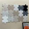SNRTKA Felt Board 8 PCS Puzzle Felt Board for Wall Decorative Pin Photo Bulletin for Office Display(White) view 2
