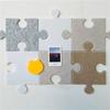 SNRTKA Felt Board 8 PCS Puzzle Felt Board for Wall Decorative Pin Photo Bulletin for Office Display(White) view 3