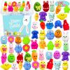 100 Pcs Easter Mochi Squishy Toys, Kawaii Mini Squishies Bulk for Kids Boys Girls Toddlers, Easter Basket Stuffers Egg Fillers Gifts Party Favors(Random) view 1