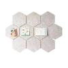 SNRTKA Felt Board 10 PCS Creativity Felt Wall Stickers Pin Board for Living Room Background Decorative Photo Display(Grey) view 1
