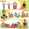 LionFuny Magnetic Blocks, 300Pcs Magnetic Building Blocks Sets, STEM Montessori Stacking Sensory Education Magnet Toys for Kids Toddlers Boys Girls Ages 3 4 5 6 7 8-12 Birthday Gifts, 1" Large Size view 4
