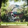 10-Inch Metal Wind Spinner Fuji with Cherry Blossoms 3D Wind Spinner, Unique Metal Hanging Kinetic Wind Sculpture Ornament Gifts for Women Yard Art Garden Patio Lawn Indoor Outdoor Decor view 4