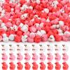 120 Pcs Valentines Day Resin Mini Ducks Valentine's Day Red Pink White Letter Tiny Resin Ducks Bulk Tiny Miniature Duck Figures for Home Tabletop Micro Garden Landscape Decoration Craft Party Favors view 1
