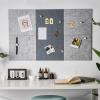 Felt Board 10 PCS Felt Pin Board for Home Message Notice Wall Display for Offices(Deep Grey) view 3