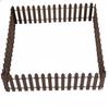 1Pc 35 Inches Brown Mini Fairy Garden Fence, Micro Landscape Miniature Ornaments for Dollhouse, Crafts, Diorama Project, Plant Pot DIY view 1