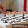 3D Printed Chess Book, Playbook'd Chess, Portable Compact Intellectual Auto-Aligning Folding Board Game for Home or Office Display (1pc) view 4