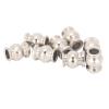 POENVFPO RC Shock Damper Ball Head Durable Shock Absorbers for 1/10 RC Car, HpiHspLosiAxialTamiyaRedcatHimotoKyosho, Metal Silver 7.2x5.8mm 8Pcs view 1