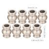POENVFPO RC Shock Damper Ball Head Durable Shock Absorbers for 1/10 RC Car, HpiHspLosiAxialTamiyaRedcatHimotoKyosho, Metal Silver 7.2x5.8mm 8Pcs view 2