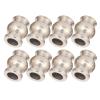 POENVFPO RC Shock Damper Ball Head Durable Shock Absorbers for 1/10 RC Car, HpiHspLosiAxialTamiyaRedcatHimotoKyosho, Metal Silver 7.2x5.8mm 8Pcs view 4
