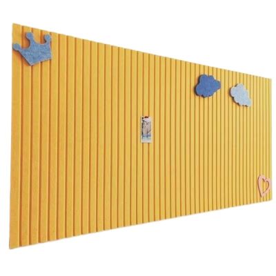 SNRTKA Felt Board 2 PCS Thickened Felt Board for Home Decorative Cork DIY Wall for Photos Message Display(Yellow)