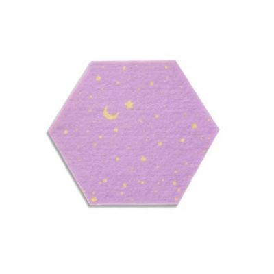 SNRTKA Felt Board 6 Pcs Felt Boards for Home Decor Self Adhesive Wall Bulletin Board Creative Pin for Office(Purple)